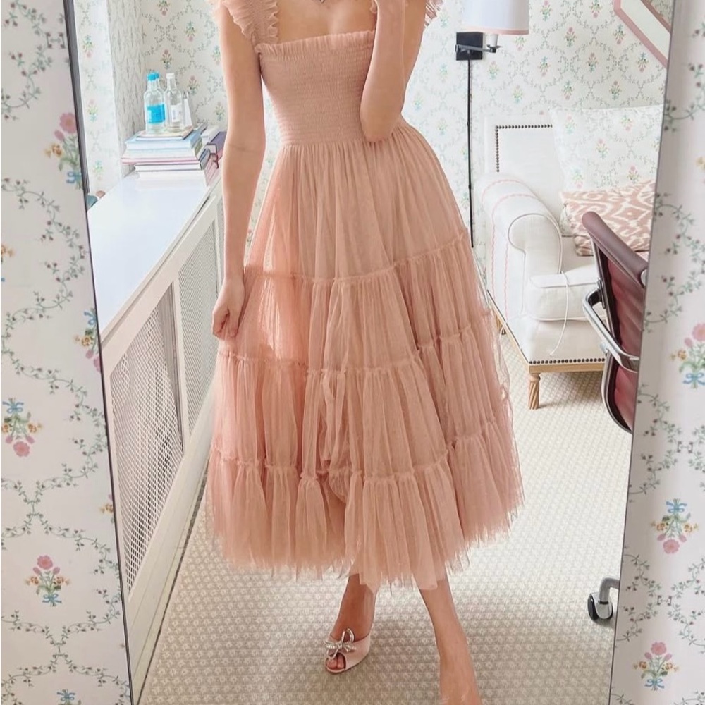 Hill House The Collector’s Edition Ellie Nap Blush Glitter Tulle Dress XL